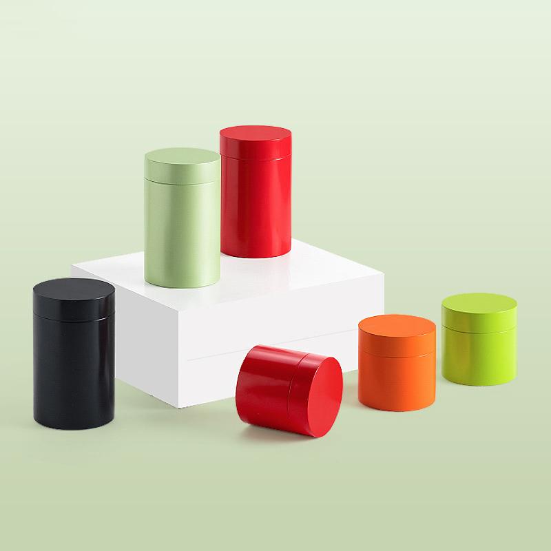 Mini Tinplate Box Tea Can Small Travel Portable Container Jar Sugar Coffee Caddy Organizer Household Storage Kitchen Gadgets