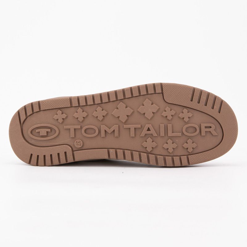 Baskets à lacets semelle gomme platine Femme TOM TAILOR