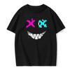 Summer New European Size T-shirt Fashionable Men's English Letter Printing Casual Street Fitness High-quality Cotton Top