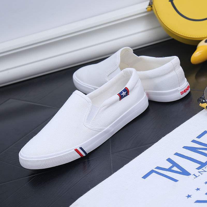 Lazy Shoes Flat Shoes Canvas Shoes Board Shoes One Pedal Single Shoes Spring Tide