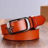 Women's Casual Korean Style Belt with Pin Buckle - Fashionable Cowhide Accessory