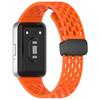 Correa de Silicona Para Samsung Galaxy Fit 3 Deportiva Hueca Transpirable Banda Hebilla Magnética Pulsera Para Samsung Galaxy Fit 3 Pulsera