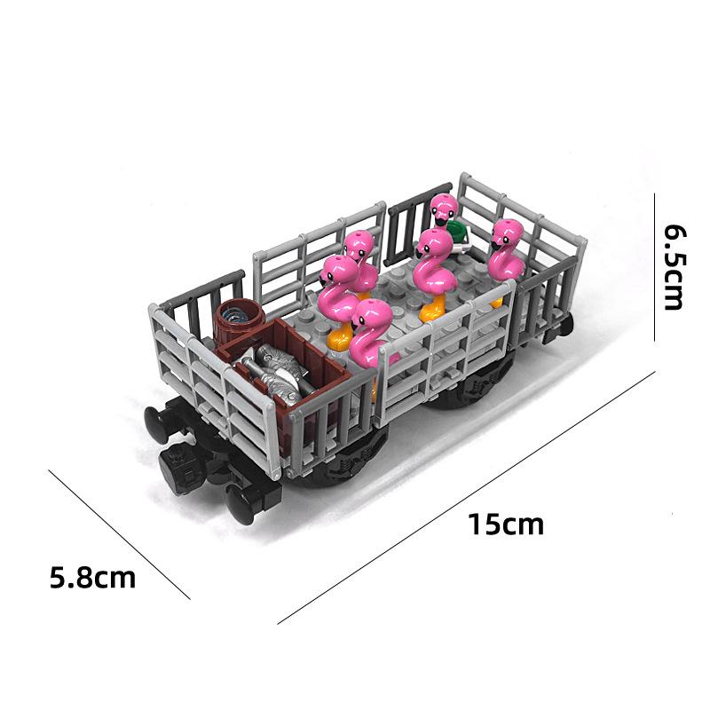 

Ферма MOC Животные Специальный Вагон Поезд Строительные Кирпичи Корова Овца Свинья Лошадь Транспортный Вагон Сделай Сам Детская Конструкторная Игрушка