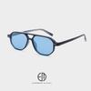 Women's Retro Aviator Sunglasses 6269 - Street Style UV Protection with Double Bridge