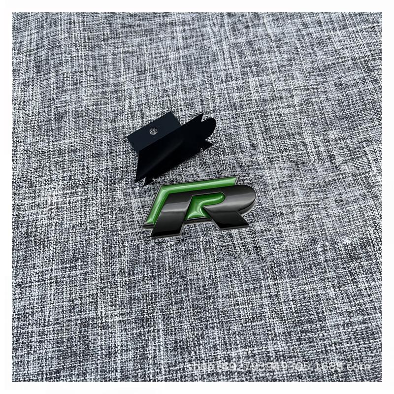BPI1 2025 Hot R Rline Metal Car Front Grill Trunk Sticker Accessories For Volkswagen VW GTI Polo Golf MK8 Lamando Passat Magotan Tigu Ly2