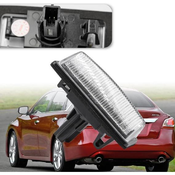 

LED License Plate Light Replacement for 2013-2018 Nissan Altima Pathfinder, 2014-2019 Nissan Sentra Versa Note, OEM Fit 6000K Xenon White 18-SMD