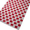 Geisodo Tenugui Hand Red Houndstooth on White (Crimson) Towel, Background, T-16