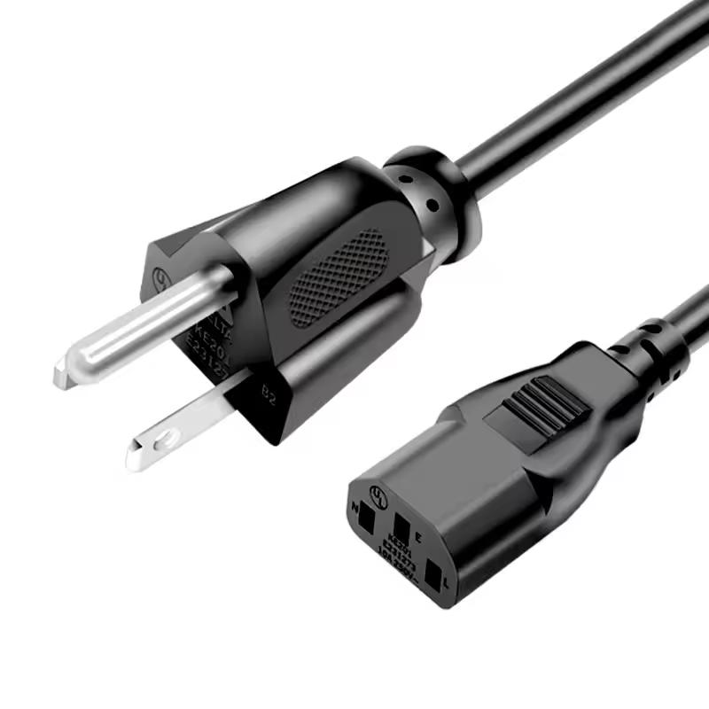 2 Prong AC Power Extension Adapter US Male To Female 18AWG/2C 125V 10A High Quality AC Power Extension Cords