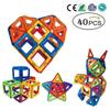 Educational Magnetic Blocks, 40 Pieces, a Popular Gift for Christmas, Kindergarten, or Homecoming