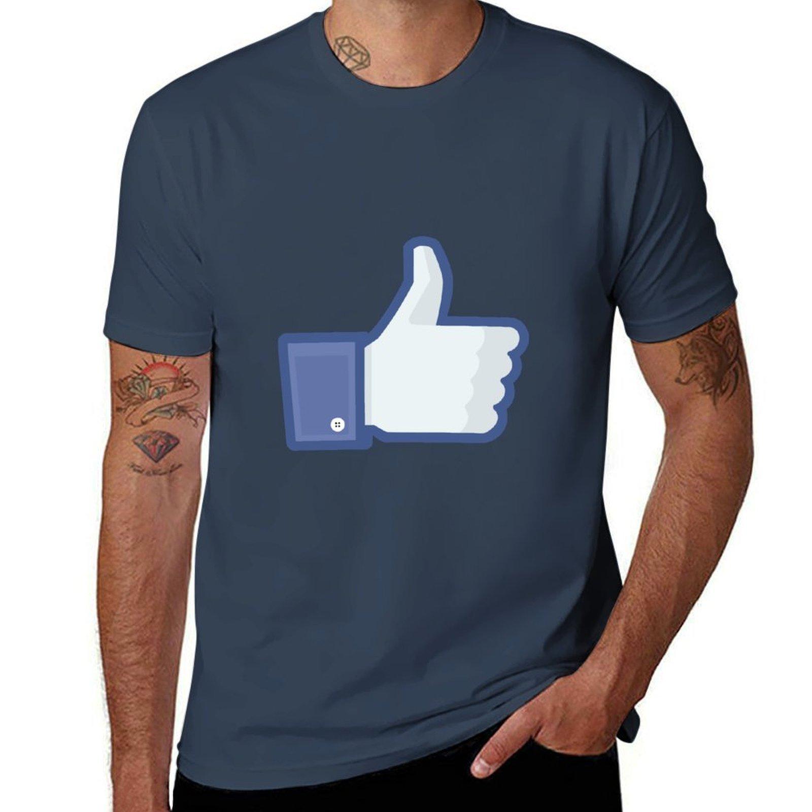 Facebook Like Logo TShirt Casual Trendy Short Sleeve TShirt S