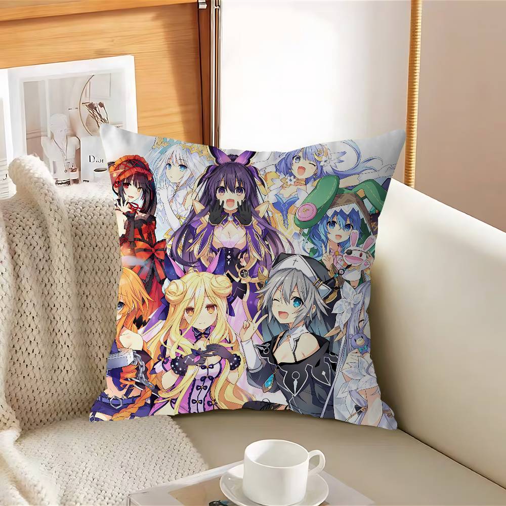 Anime D-DATE-A-LIVES Stitch Lucky Dragon Pillow Cover Sofa Cushion Cover Home Room Decoration Children Gift