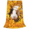 Guinea Pig Flowers Blankets Velvet Print Animal Cute Multifunction Lightweight  Throw Blanket for Home Travel Plush Thin Quilt