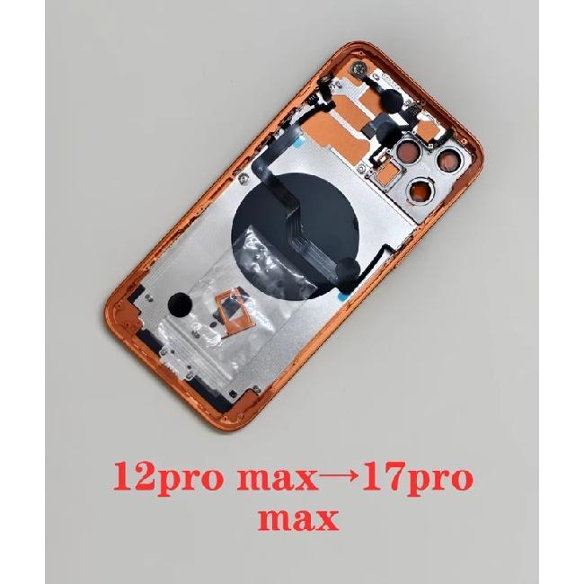 DIY Vollständige Montage Flach Für iPhone 12 Pro Max Wie 17 Pro Max Gehäuse, für iPhone 12 Bis 17 Pro 12 Pro DIY 17 Pro Rückschale