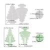 Flexible Christmas Tree Craft Mold Multipurpose Use Suitable for Festival Decorations Handmade Gifts and Seasonal Crafts