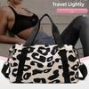 Large Capacity Gym Bag Leopard Print Shoulder Bag Spacious Handbag  Fitness Sports