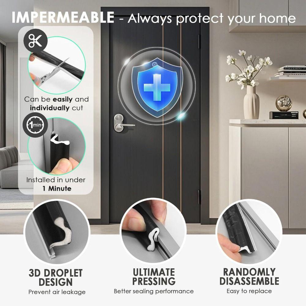 High Quality Sound Proof Weather Stripping Draft Stopper Insect Prevention Sound Proof Strips Poam Self-Adhesive Seal Strip Door