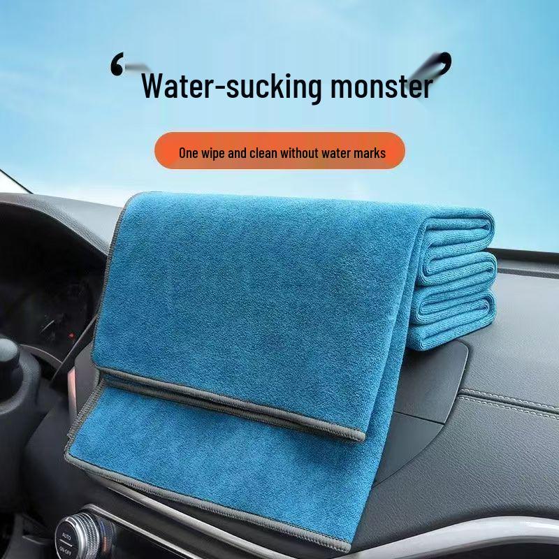 Non-Shedding Car Wash Towel: High-Absorption Wiping Cloth for Interior and Glass Cleaning