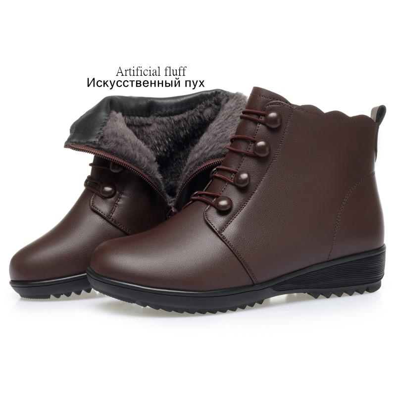 Fashion AIYUQI Women Winter Boots Anti Slip 2025 New Mom Snow Boots Warm Wool Large Size 41 42 43 Women Ankle Boots