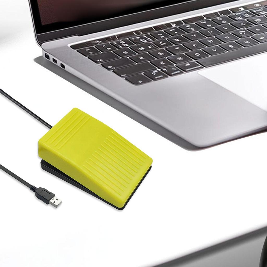 USB Fußschalter Aktionspedal Plug and Play Professionell zum Spielen 10x6.3x4.2cm Computer