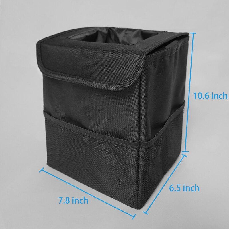 Portable Waterproof Car Trash Can Bin Auto Car Organizer Garbage Dump For Trash Can Car