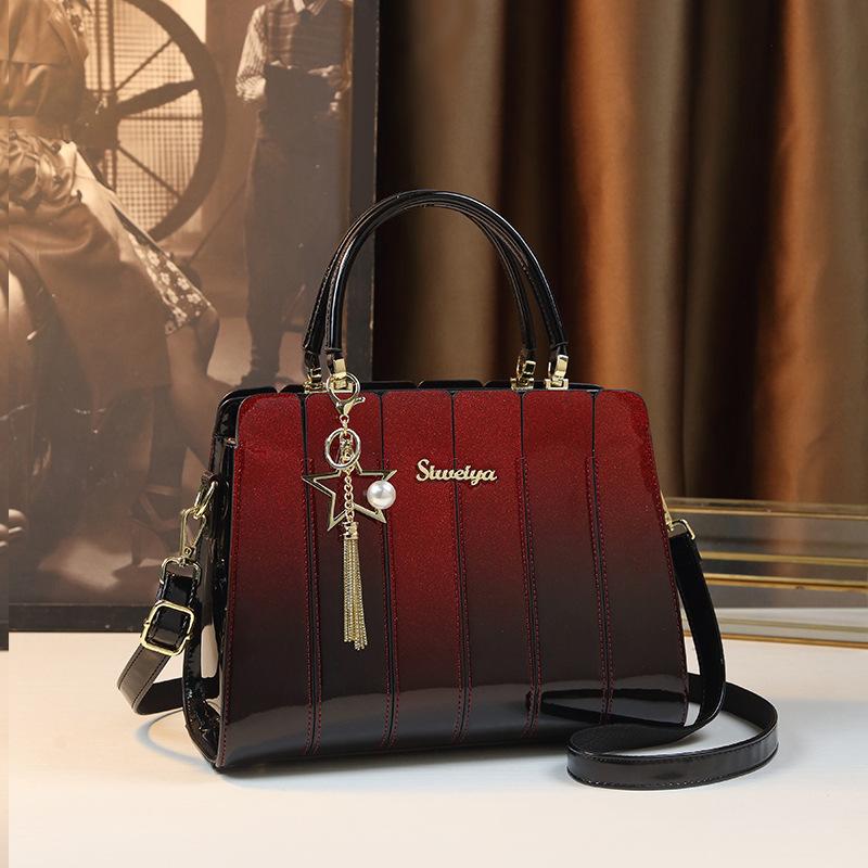 

Fashion Versatile Atmosphere Business Commuter Messenger Bag Shoulder Bag Handbag бордовый