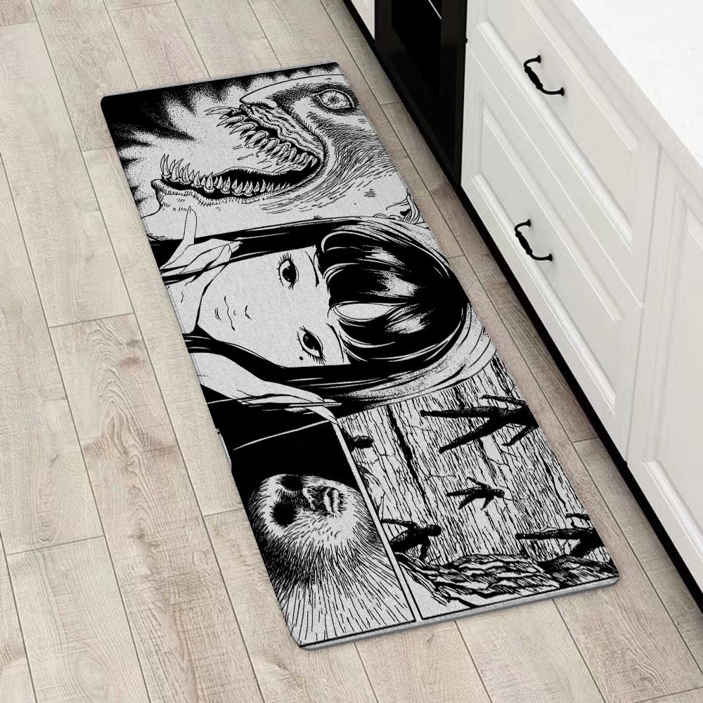 Entrance Front Door Doormat Anime Junji Ito Tomies Non-slip Kitchen Rug Living Room Rugs Balcony Bathroom Foot Mat Floor Mats