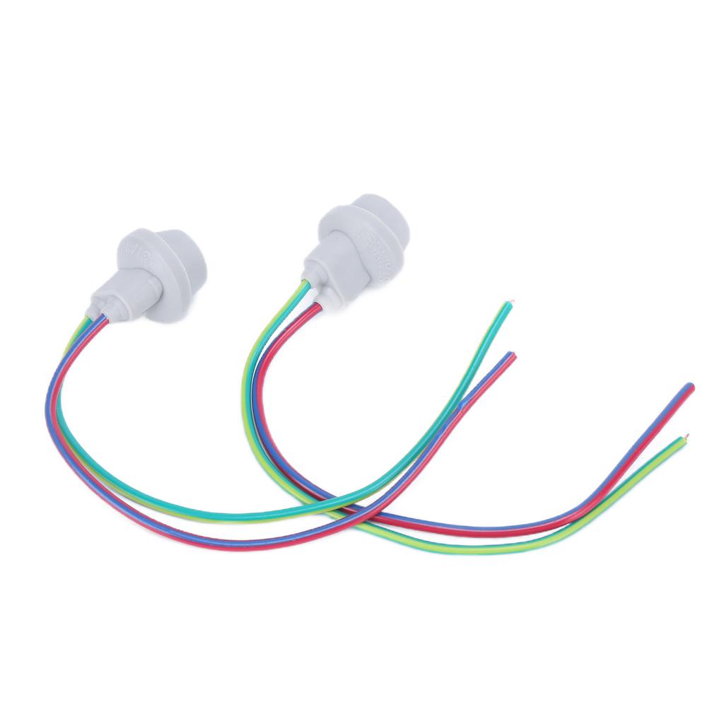 2PCS T10 W5W Parking Light Socket with Rubber Glass Base Universal for Scooters ATVs Quad Bikes