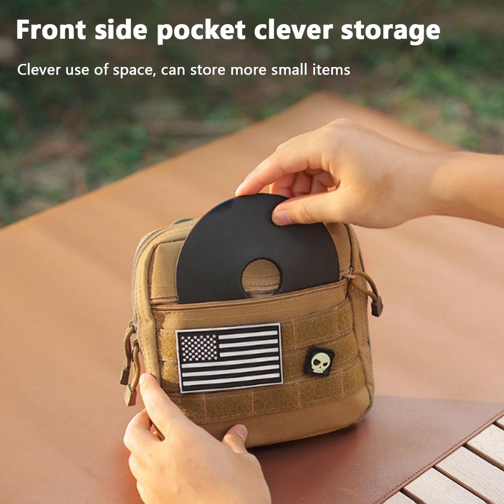 Tactical Large Admin Pouch Of Double Layer Design Luminaire Storage Bag Molle EDC EMT Utility Pouch Goalzero Lighting Pouch