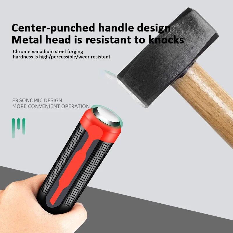 Heavy Duty Pry Bar Industrial Thicken Tire Crowbar Angled End Handled Pry Bar Set with Ergonomic Handles for Lifting and Prying