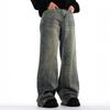American Street Washed Old Jeans Men's Spring and Autumn Straight Loose European and American High Street Vibe Style Long Pants Spot