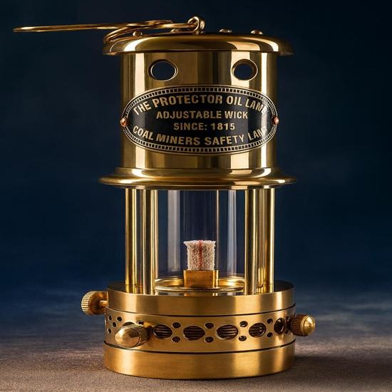 Solid Brass Working Nautical Miner Lamp Oil Ship Lantern Maritime Gift for him 17.78 cm Birthday gift