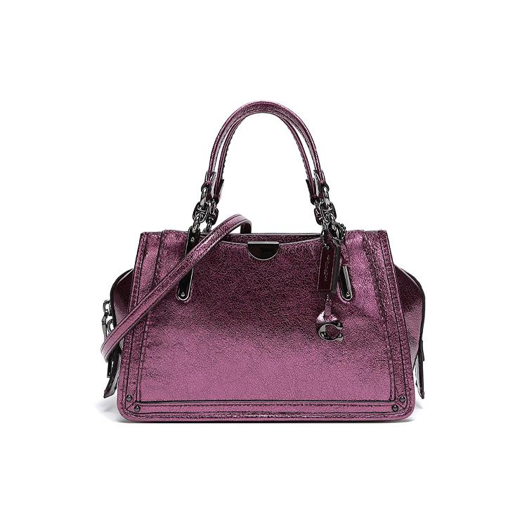 New COACH Dreamer Leather One Shoulder Handbag, Crossbody Bag Small Women's Metallic 38543-GMO59