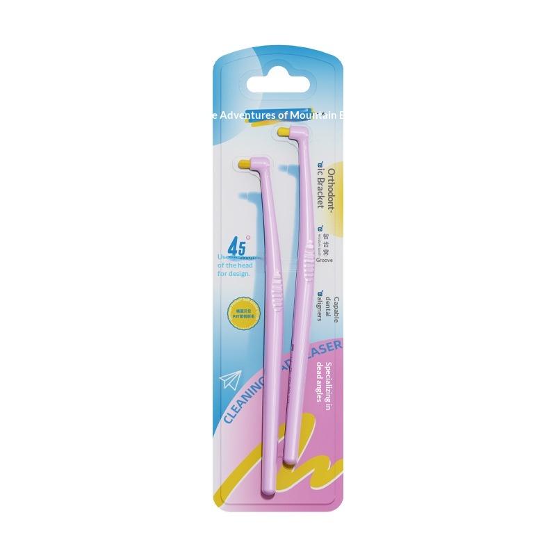 

Маленька головка, одинарний пучок, міжзубна щітка, чищення зубів, зубна щітка, глибоке очищення ротової порожнини, м яка щетина, кольорова щітка з маленькою головкою рожевий