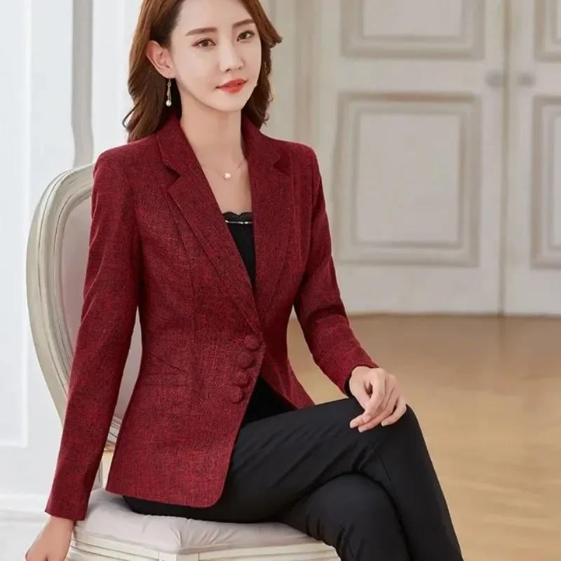 Fashion Women Blazers Jackets Work Office Lady Suit Slim Single Breasted Business Female Blazer Coats Formal Veste Femme