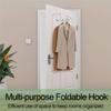 M-Modern-2 Pack Over The Door Hooks Hanger, Sturdy Foldable Over Door Drying Rack For Clothes, Coats, And Towels