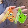 Cute Cartoon Panda Projector Camera Keychain Creative Car Bag Pendant Doll Key Chain Ornament