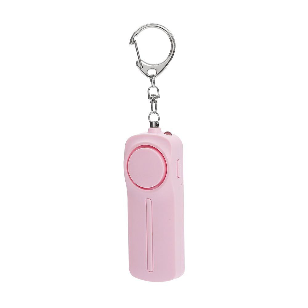 130dB Loud Alarm Keychain Loud Sound Emergency Safety Alarm Personal Security Alarm  For Women розовый