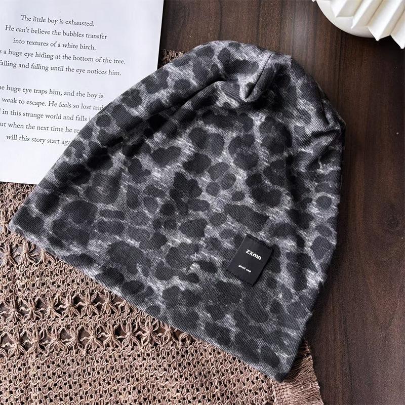 

Осень и зима новая шапка-бини в стиле пустоши, детская нишевая дизайнерская рукавная шапка, теплая шапка, подчеркивающая лицо, маленькая шапка-мешок на голову Average size (58-60cm)