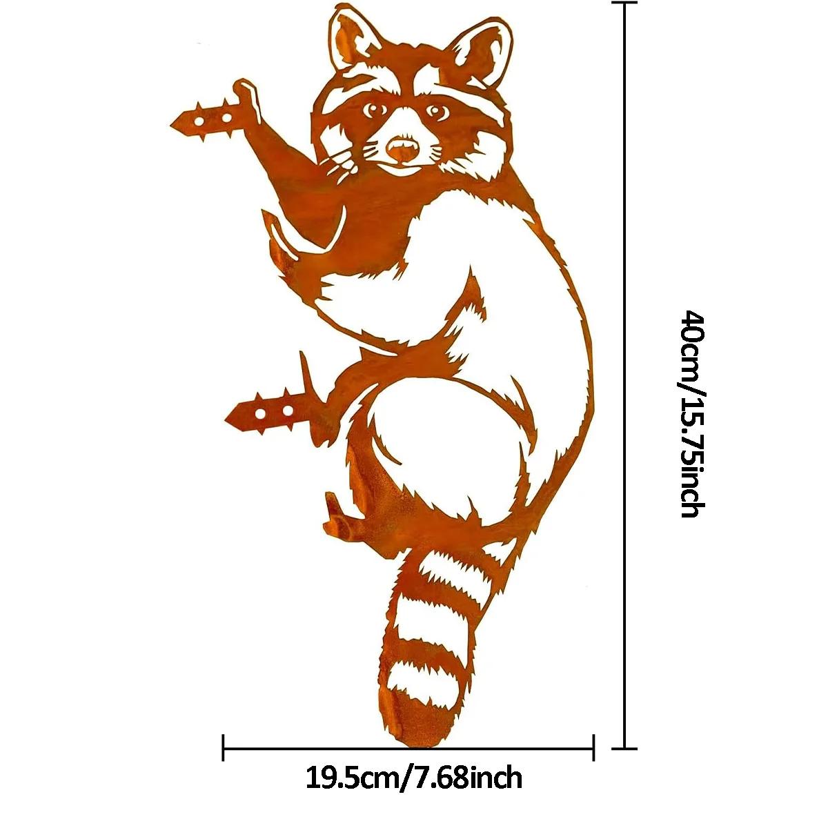 Садовые украшения Rusty Animal Garden Metal Yard Art Corten Steel Outdoor Decor Squirrel — фото 10