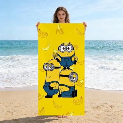 Créature Mignonne aux Grands Yeux Bananamaster Serviette de Plage Séchage Rapide Convient Pour Vacances à la Plage Piscine Salle de Sport Cadeau Mignon Pour Amis Familles