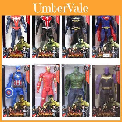 Colorful Superhero Action Figures Featuring Spiderman Hulk Iron Man Captain America Perfect For Kids Gift And Collectibles