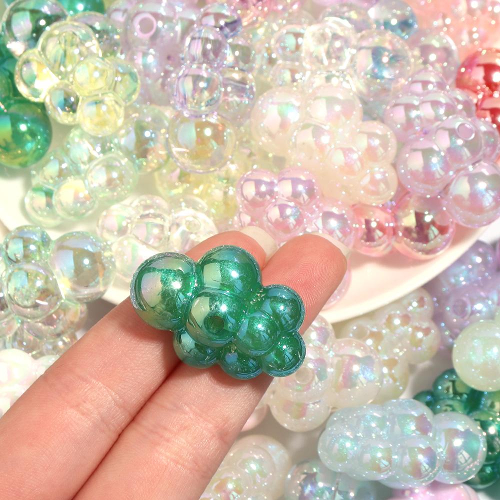 10pcs/lot Cloud Acrylic Beads Colorful Loose Spacer Beads For Jewelry Making DIY Necklace Bracelets Phone Key Chain Accessories