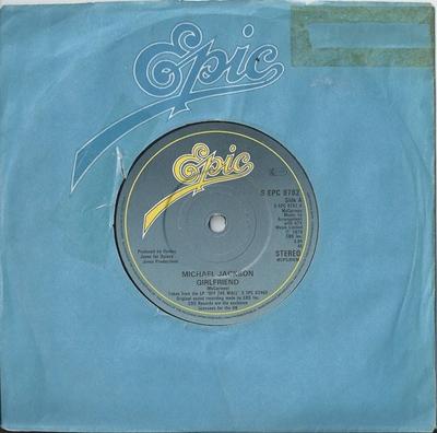 Δίσκος 7 ιντσών MICHAEL JACKSON / THE JACKSONS - Girlfriend / Bless His Soul SEPC8782 Epic 1979 Ηνωμένο Βασίλειο Soul/Funk Μεταχειρισμένος