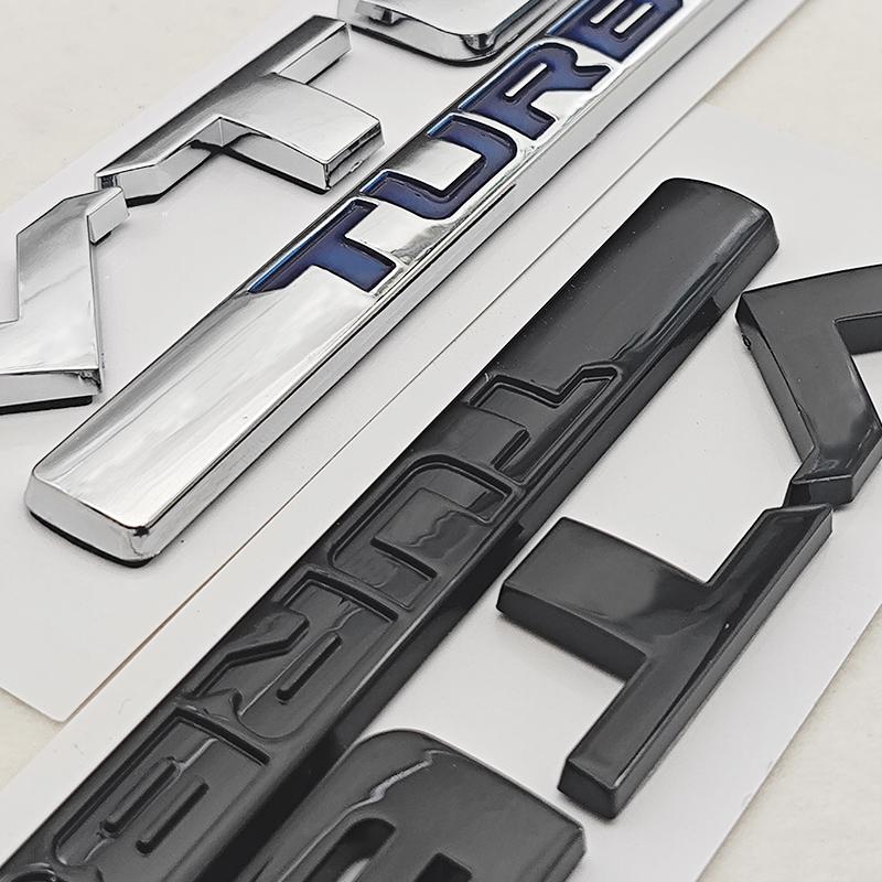 3D ABS Chrome Black Logo VTEC TURBO Car Rear Trunk Sticker Fender Emblem Decal Badge For Honda Civic Accord CRV Auto Accessories akp256