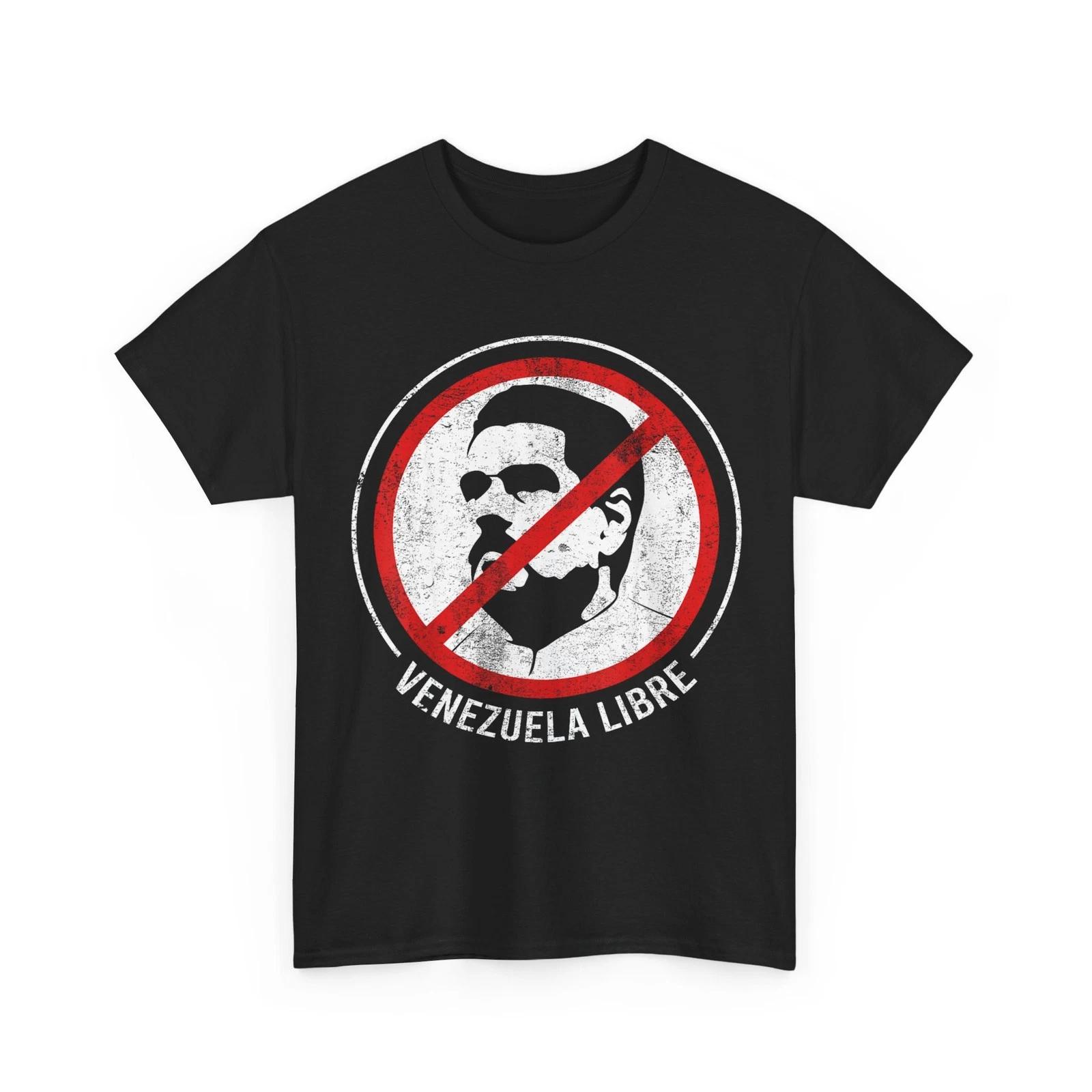 Anti-President Nicolás Maduro Venezuela Libre Distressed T-Shirt XL