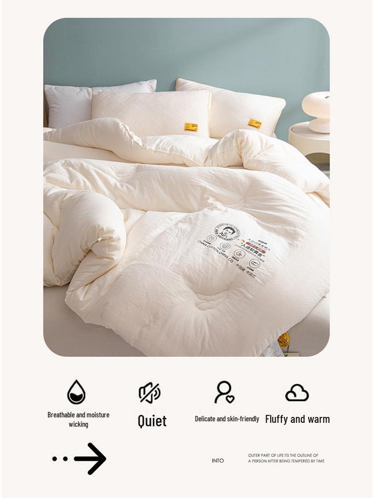 Class A Soybean Fiber Quilt - Winter, Spring/Autumn, Air Conditioning, Dormitory, Thickened Warmth, Mother and Child