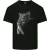 A Cat Sleeping On the Moon Kids T-Shirt Childrens