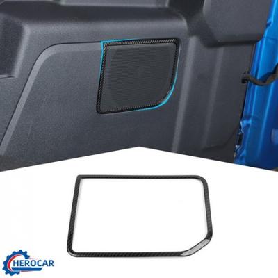 Rear Cargo Trunk Speaker Horn Trim Cover Decor For Ford Bronco 21+Carbon Fiber