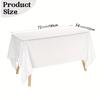 6 Pack Disposable Plastic Tablecloths for Parties, Weddings, Birthdays, Christmas, Anniversaries| Durable Machine-Made Buffet Table Coverings