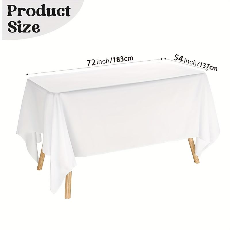 6 Pack Disposable Plastic Tablecloths for Parties, Weddings, Birthdays, Christmas, Anniversaries| Durable Machine-Made Buffet Table Coverings